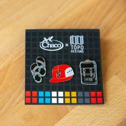 Topo Designs X Chaco Pin Set 13 Topo Designs X Chaco Pin Set