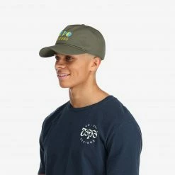 Topo Designs New Women's 5 Panel Snapback Hat - Split Topo