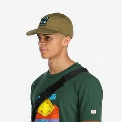 Topo Designs 5 Panel Snapback Hat - Topo 4 Square